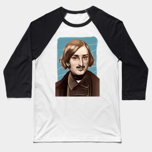 Russian Novelist Nikolai Gogol illustration Baseball T-Shirt